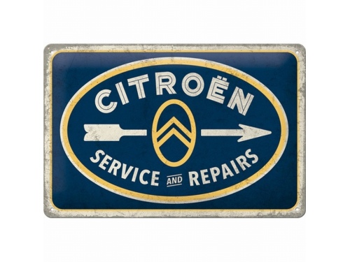 Plaque émaillée 20X30 cm. Collection Citroën Type H