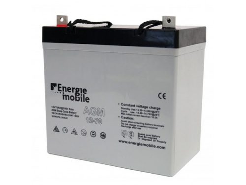 70Ah BATTERIE ETANCHE AGM ENERGIE MOBILE