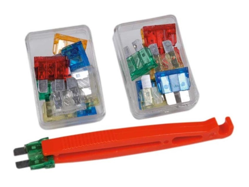 Kit 80 fusibles fiches plates + pince