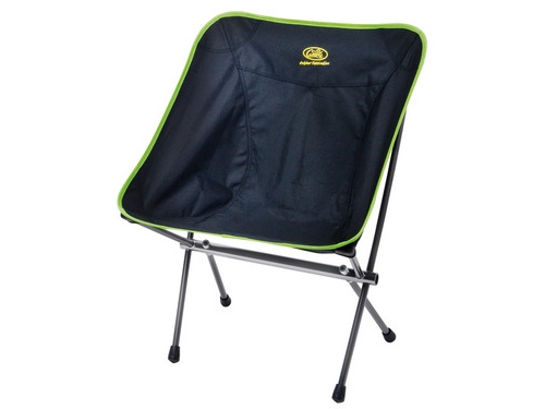 Chaise pliable LITTLE ROCK, noir-lime, ultra légère, seulement 1kg