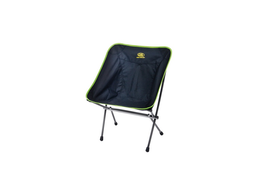 Chaise pliable LITTLE ROCK, noir-lime, ultra légère, seulement 1kg