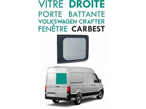 Vitre porte battante arrière droit Volkswagen Crafter à partir de 2018