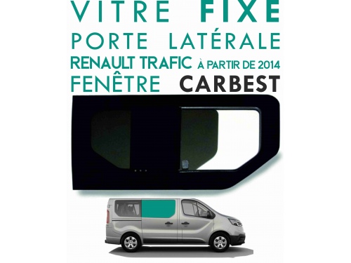 Vitre fixe porte latérale Renault Trafic à partir de 2014