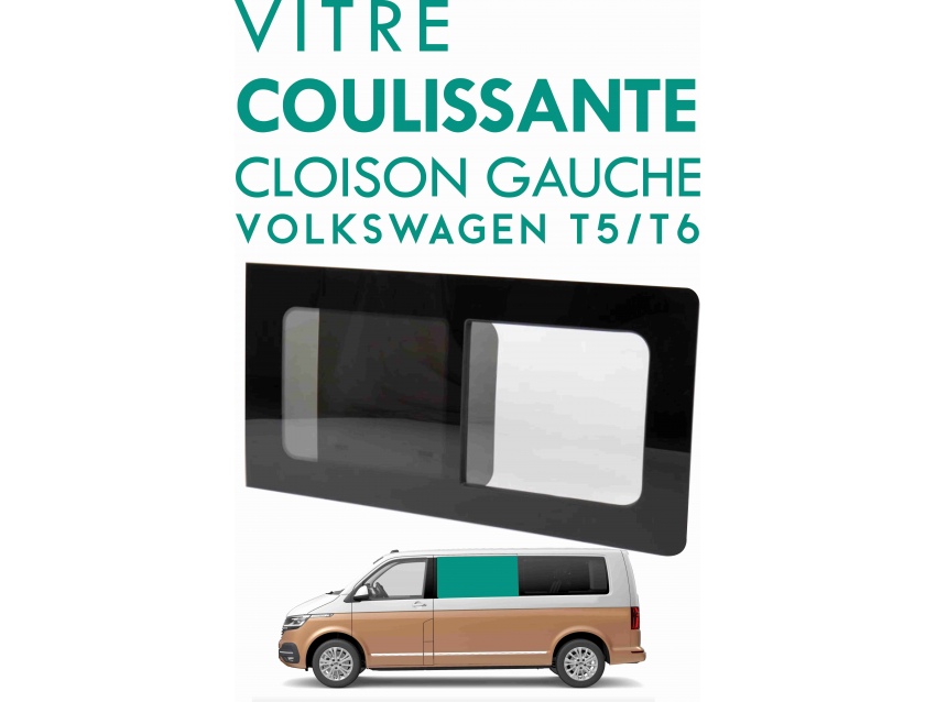 Vitre ouvrante cloison latérale gauche Volkswagen Transporter T5 T6