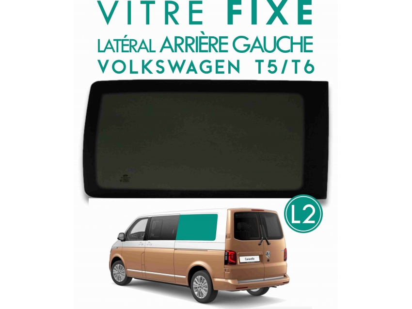 Vitre cloison arrière gauche L2H1 Volkswagen Transporter T5 T6