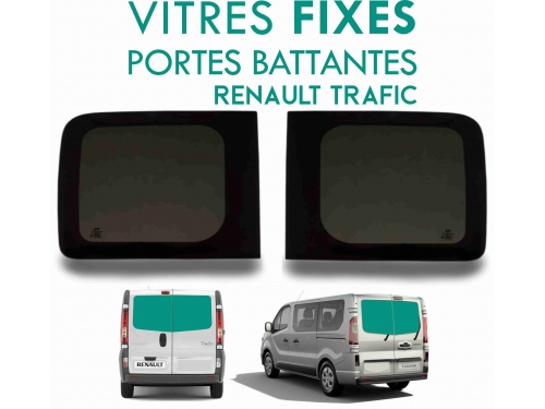 Vitres portes arrières RENAULT TRAFIC