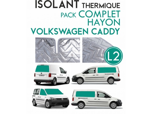 8 Pièces. Hayon. L2H1.ISOLANT THERMIQUE ALU VOLKSWAGEN CADDY 4 (2012-2020)