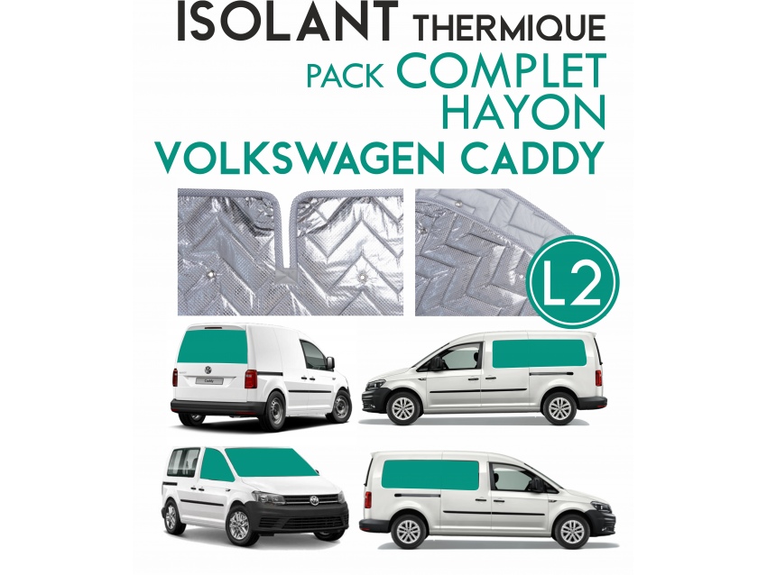 8 Pièces. Hayon. L2H1.ISOLANT OCCULTANT THERMIQUE ALUMINIUM VOLKSWAGEN CADDY 4 (2012-2020)