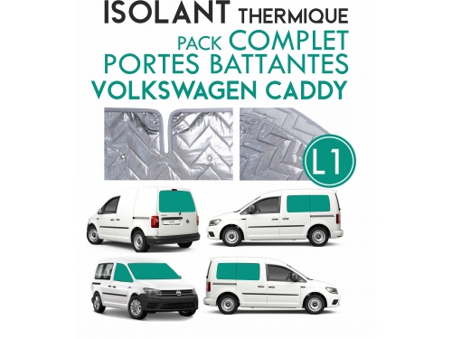 9 Pièces. Portes Battantes. L1H1.ISOLANT OCCULTANT THERMIQUE ALUMINIUM VOLKSWAGEN CADDY 4 (2012-2020)