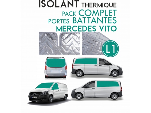 8 Pièces. Hayon. L1H1.ISOLANT THERMIQUE ALU MERCEDES VITO