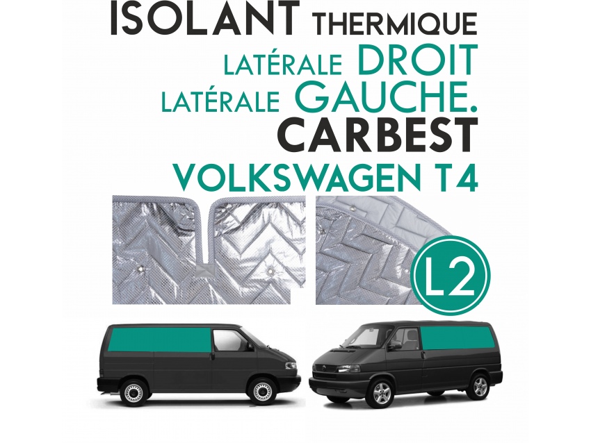 Isolant thermique Volkswagen T4 de 1990-03 en 4 parties (salon) à empattement long