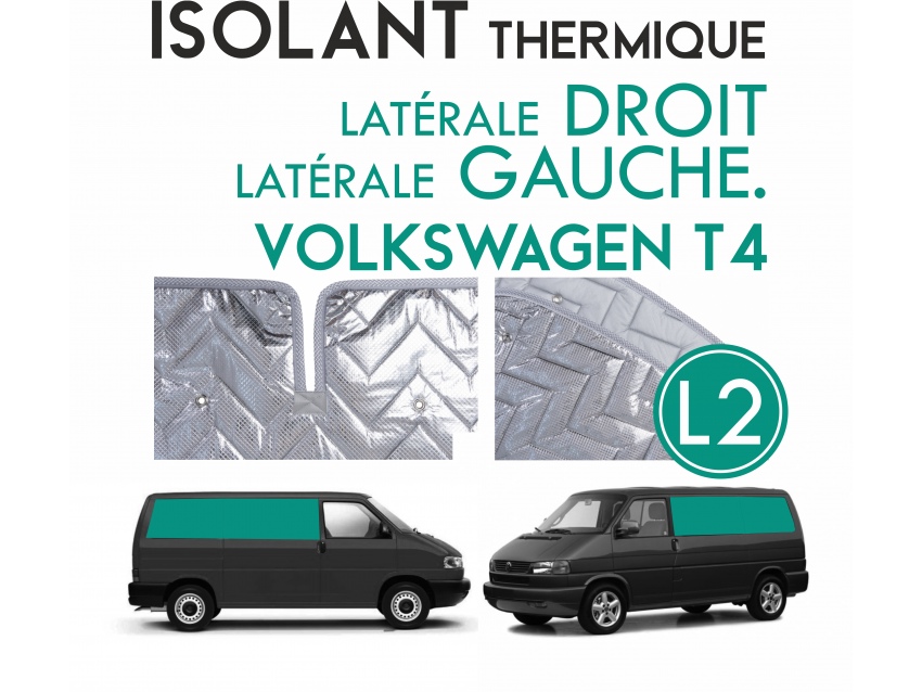 Isolant thermique Volkswagen T4 de 1990-03 en 4 parties (salon) à empattement long