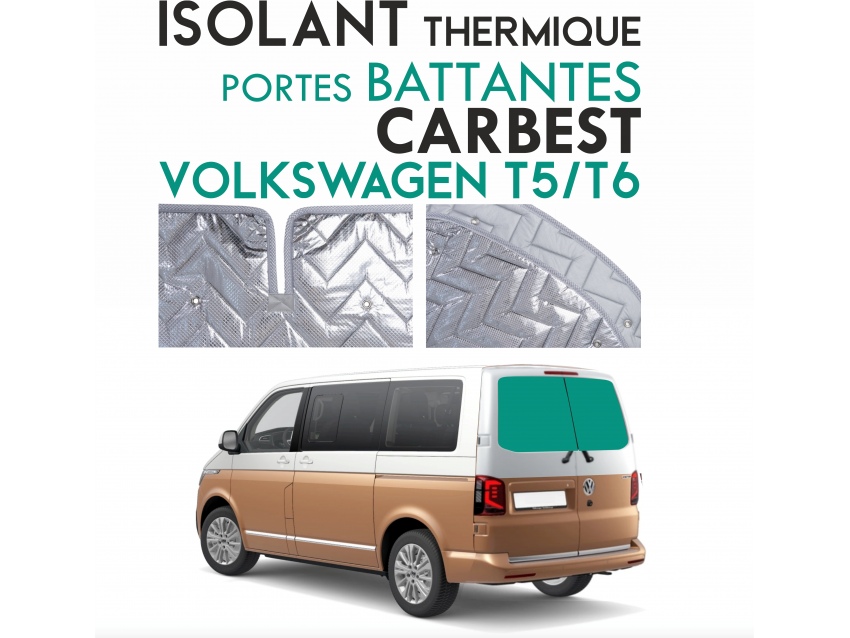 Isolant thermique alu Volkswagen T5 - T6 Portes battantes arrières