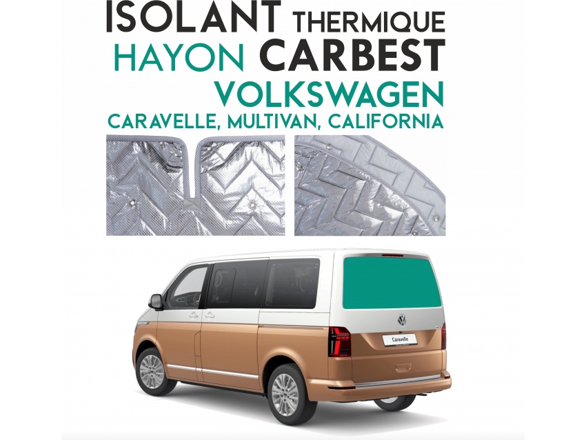 Isolant thermique Hayon alu Volkswagen Caravelle, California