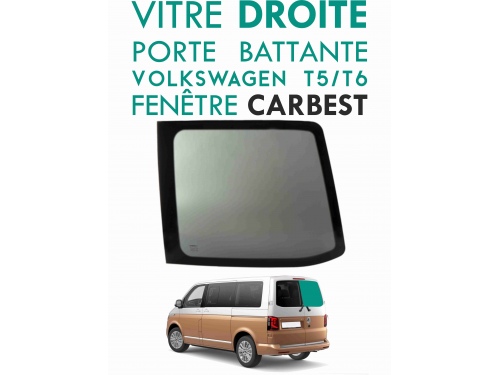 Vitre porte battante arrière droit Volkswagen Transporter T5 T6