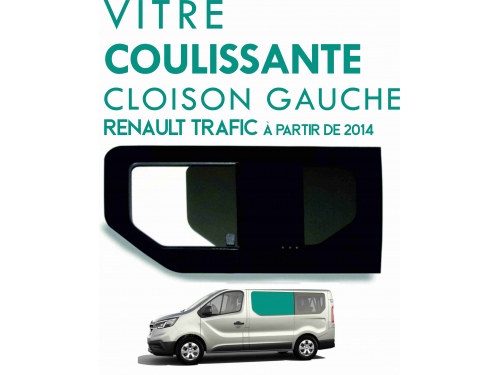 Vitre ouvrante gauche Renault Trafic à partir de 2014