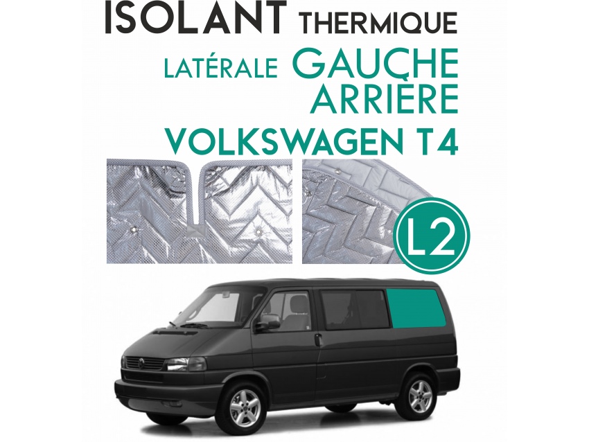 Isolant thermique Volkswagen T4 de 1990-03 cloison gauche arrière  à empattement long