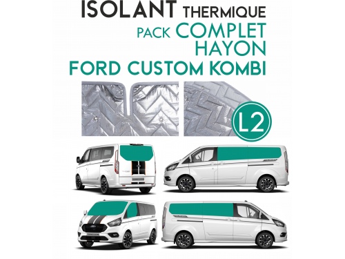 8 Pièces. Hayon. L2H1.ISOLANT THERMIQUE ALU FORD CUSTOM KOMBI