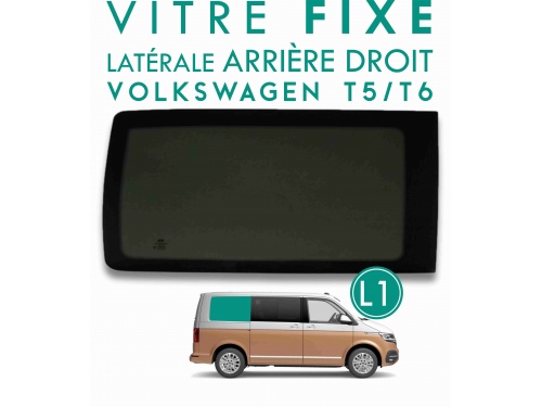 Vitre cloison arrière droit L1H1 Volkswagen Transporter T5 T6