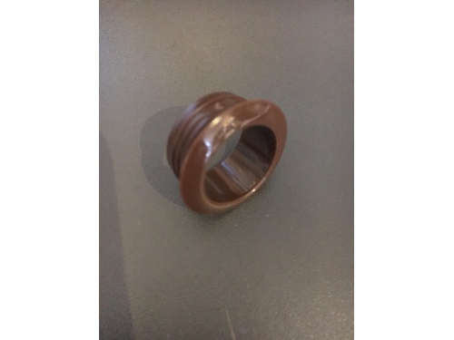 Rosace pour mini serrure push lock 15 mm d&#039;épaisseur marron