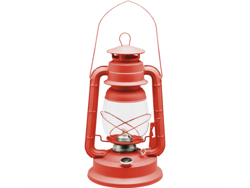 Lampe tempête transportable rouge 