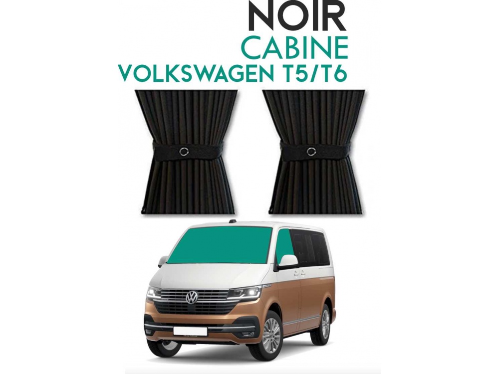 Kit de rideaux pour VW T5/T6 - Arrière droit (Occultant premium)